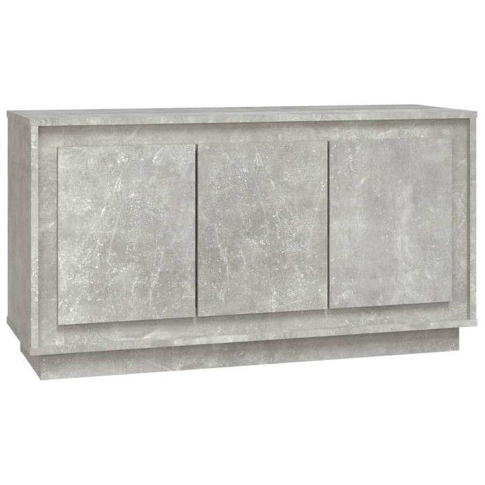 VidaXL Buffet Concrete Grey 102x35x55 Cm Engineered Wood 831889