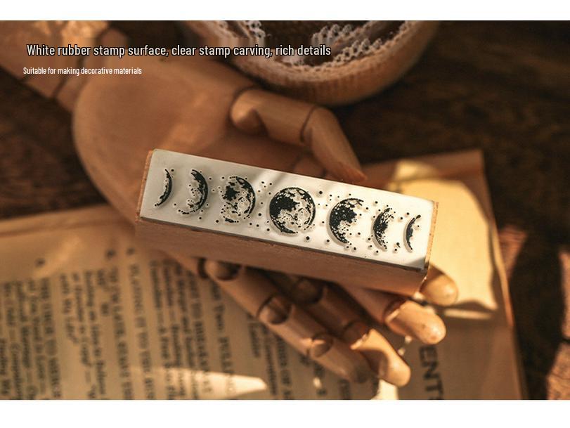 Herr. Papier Retro Romantisches Stempelset: 7 Stück zur DIY-Journaldekoration, 2 Stile verfügbar.