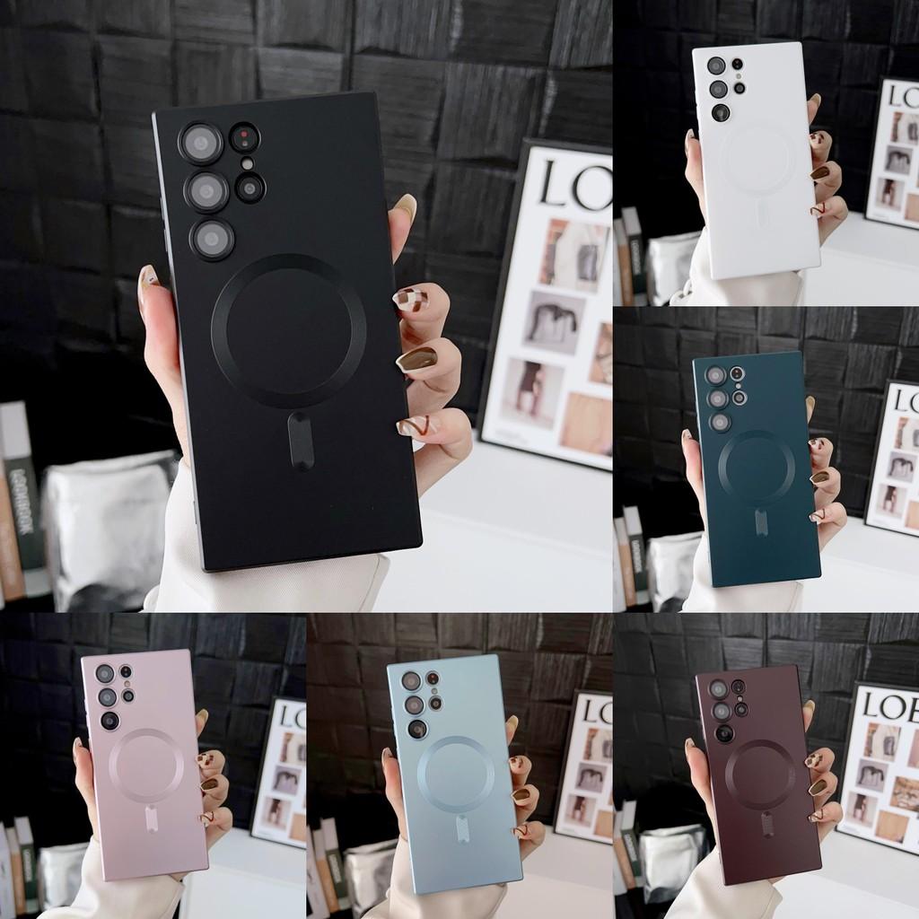 Charging Wireless Magnetic Mobile Phone Case For Samsung Galaxy S21 Tool Ultra