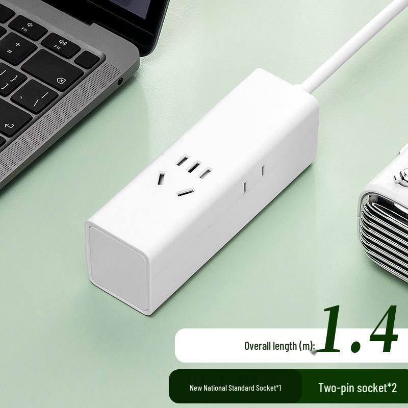 Compact Travel Power Strip with USB & Extension Cord for Home, Dorms & Offices