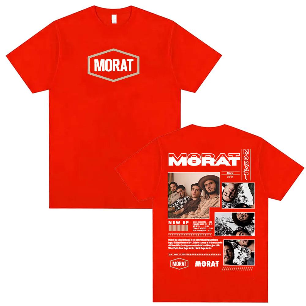 Rock Band Morat Album 2025 Tour Merch Tshirts for Unisex Women Vintage Hip Hop Pop Music Tshirt Oversized Comfort Cotton T Shirts