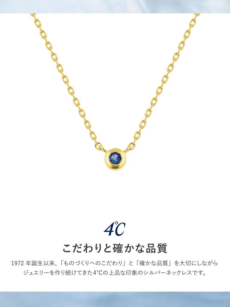 Silver Sapphire Necklace Perfect as a Birthday Gift for Includes Jewelry 4℃ (September Birthstone) (112534721930) - Women. Case.
