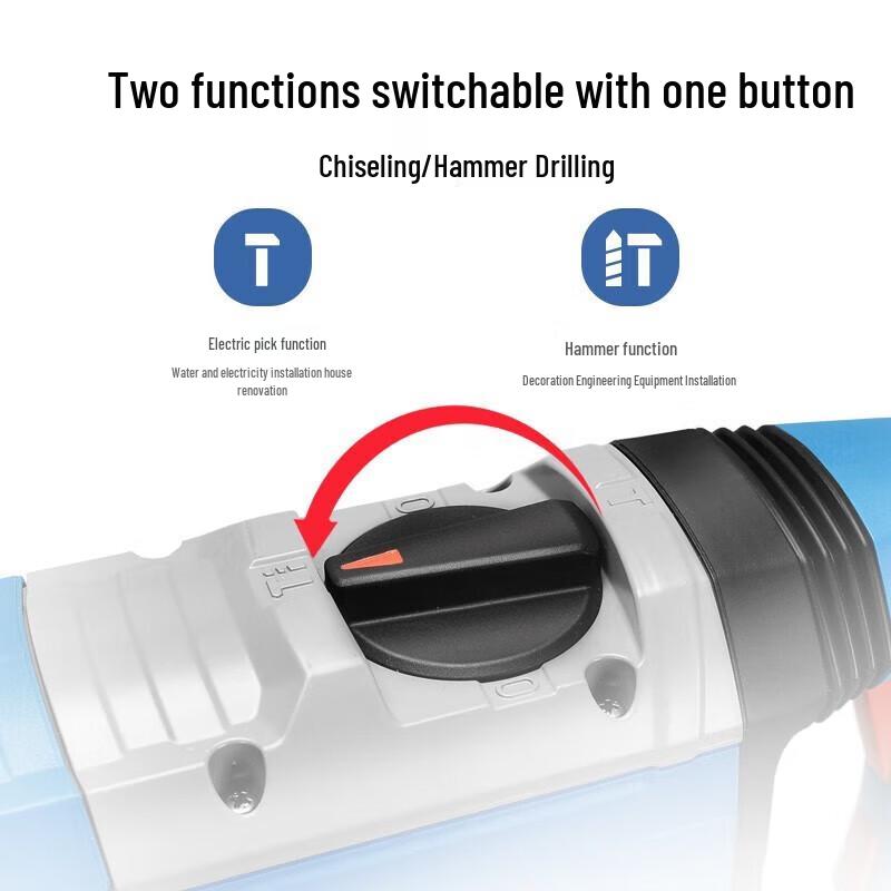 Dongcheng 1500W Rotary Hammer Drill and Demolition Tool CN plug (adapter included)