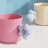 Flower Toothbrush Holder for Kids, Cute Rinse Cup with Handle, Toddler Bathroom Toothbrush Cup for Bedroom