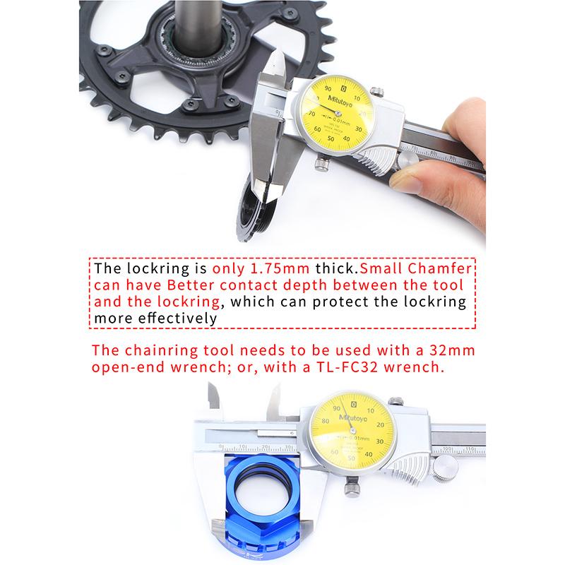 Bicycle Chainrings Mounting Tool For Shimano Bike Direct Mount Repair Tool Crank