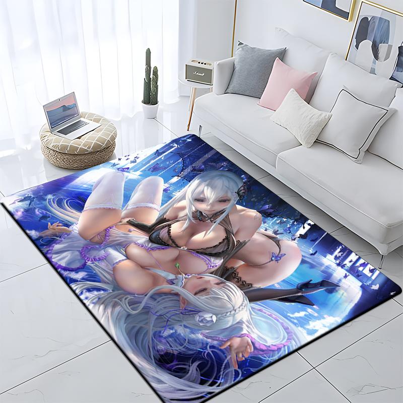 Sexy Girls Printed Carpet Living Room Home Decor Sofa Table Rug Anti Slip Chair Cushion Lounge Mat Large Rug Picnic Camping Yoga