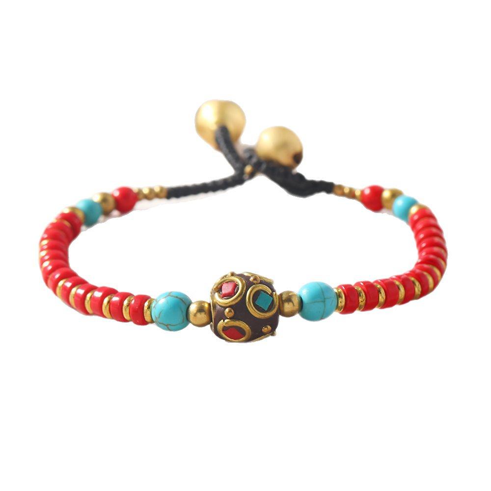 Top-Selling Tibetan Ethnic Multi-Treasure Bracelet: Trendy, Versatile, Retro Woven Style for Women