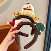 1Pcs Girls Plush Reindeer Antlers Deer Ear Christmas Party Cosplay Headbands Christmas Hair Hoop Festival Hair Accessories Gifts