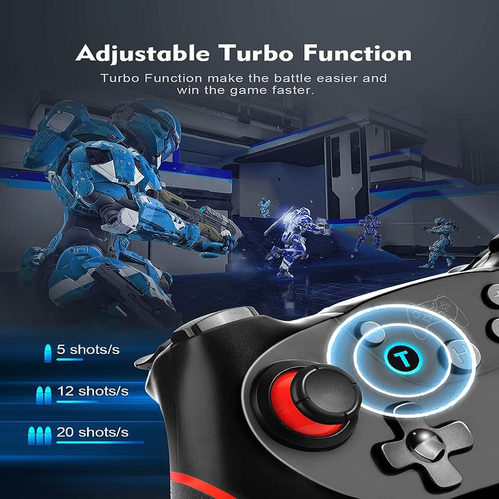 Bluetooth-Compatible Wireless Controller for Switch 2 & Switch 1 & Oled Console Gamepad Android PC Joystick Controle with 6-Axis