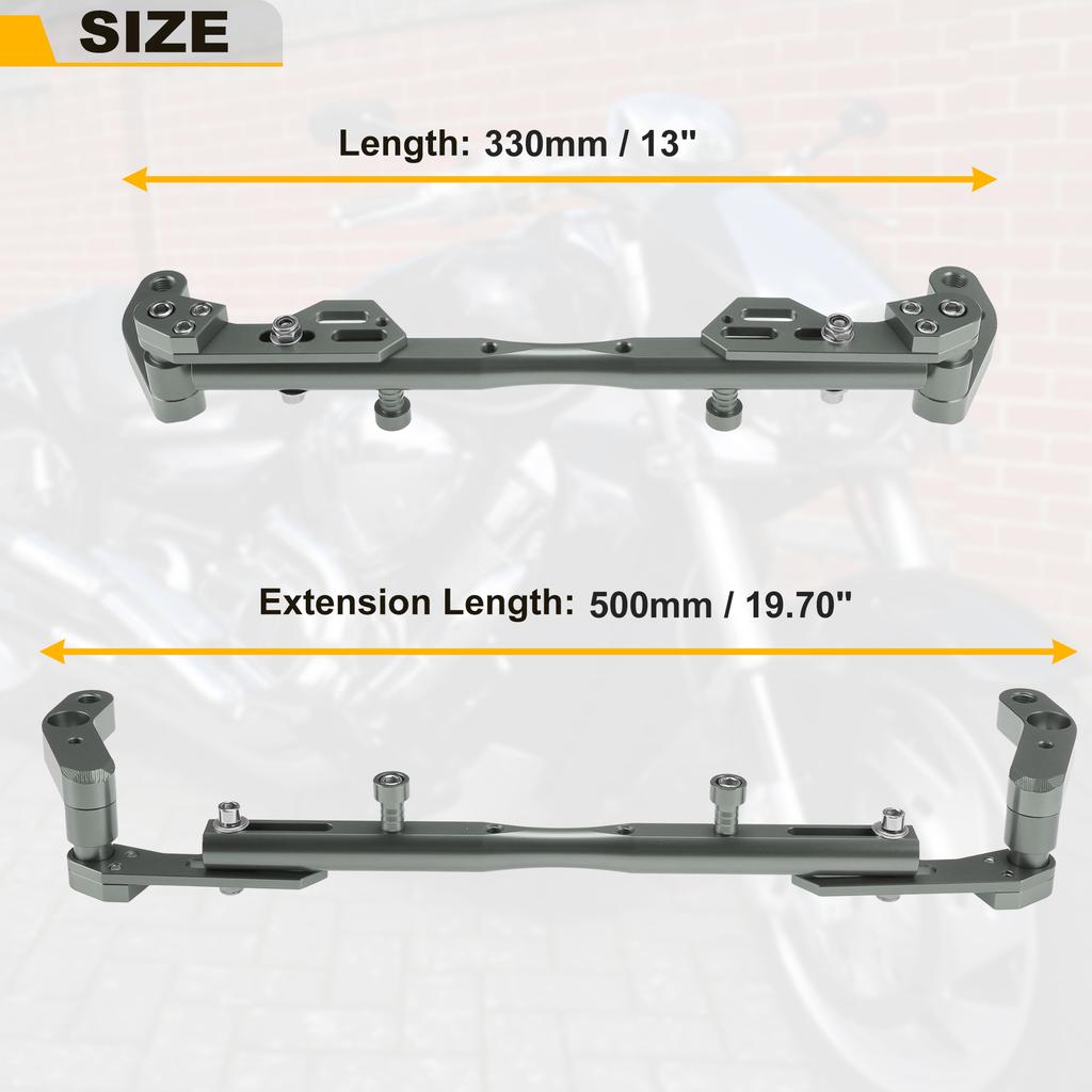 Motoforti Motorcycle Handlebar Universal Adjustable Aluminum Alloy Balance Bar Handle Bracket Center Motorcycle Parts
