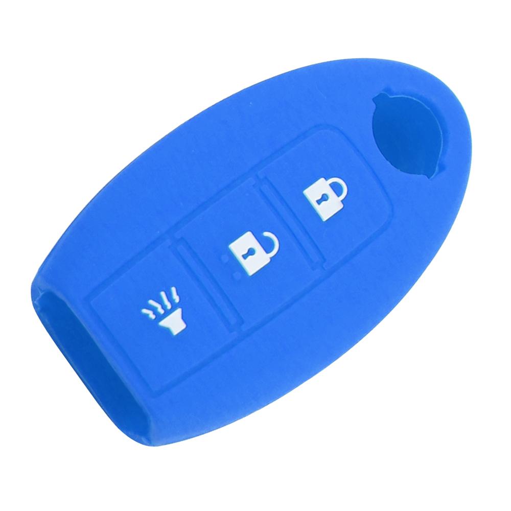Silica Gel Car Key Case Cover for Nissan Leaf Micra Qashqai J11 J10 X Trail T32 Versa Note Patrol Key Fob Cover Accessories