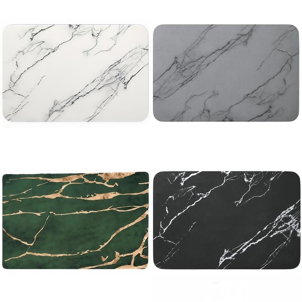 1 Pcs Bathroom Rugs Bath Diatomite Stone PU Floor Mat Non Slip Quick Dry Pad 60x40CM Shower Toilet Rug Doormat Washable