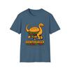 Unisex Softstyle T-Shirt Goofy Brontosaurus Hamburger Bun Funny Dinosaur Pun