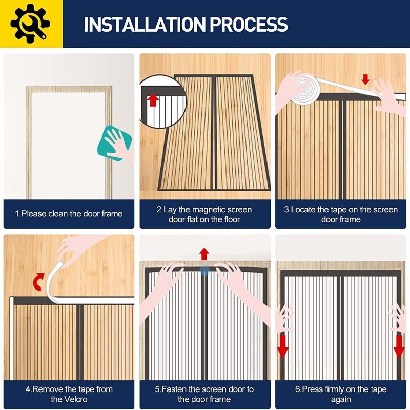 2026 NOVÁ Letní síťka na dveře Magnetická síťovina Závěsy na okna a dveře Síťka proti komárům a hmyzu Síťovina na dveře