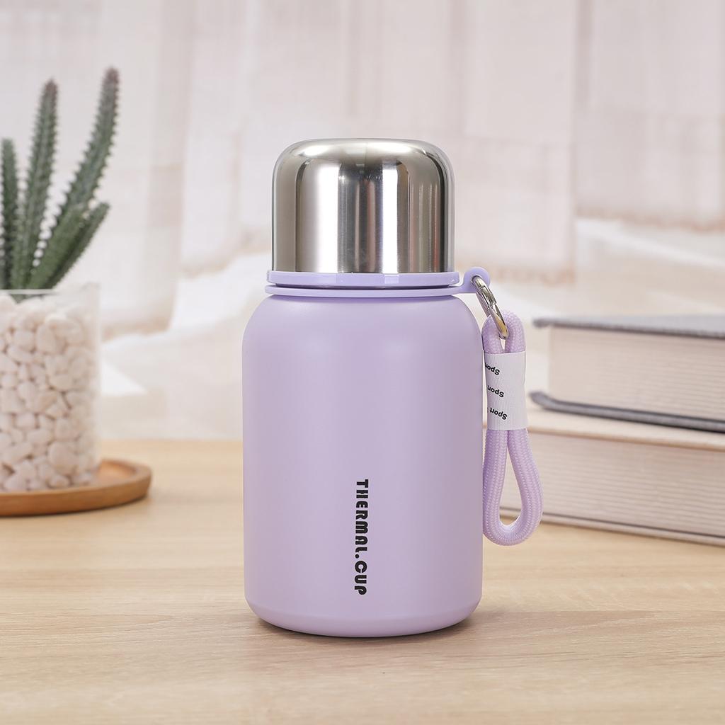 New 111 Stainless Steel Thermos Cup Double-layer Vacuum with Lifting Rope Portable Bouncing Cup Office with Lid Tea Cup