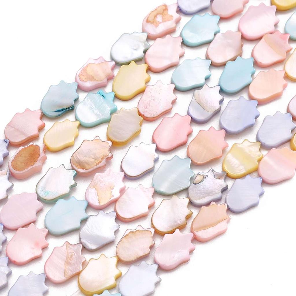 Natural Seashell Moon Round Star Beads For DIY Necklace Bracelet Earrings Jewelry Making
