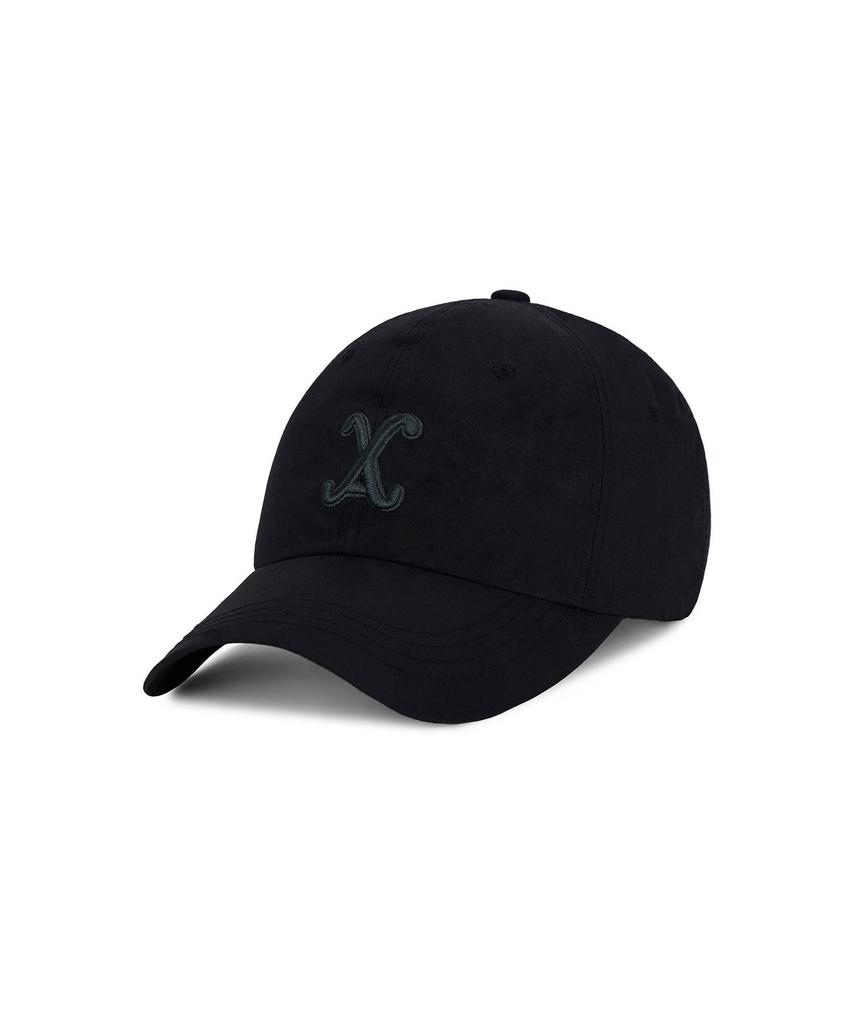 Bajal Va Curved Logo Nylon Ball Cap Black