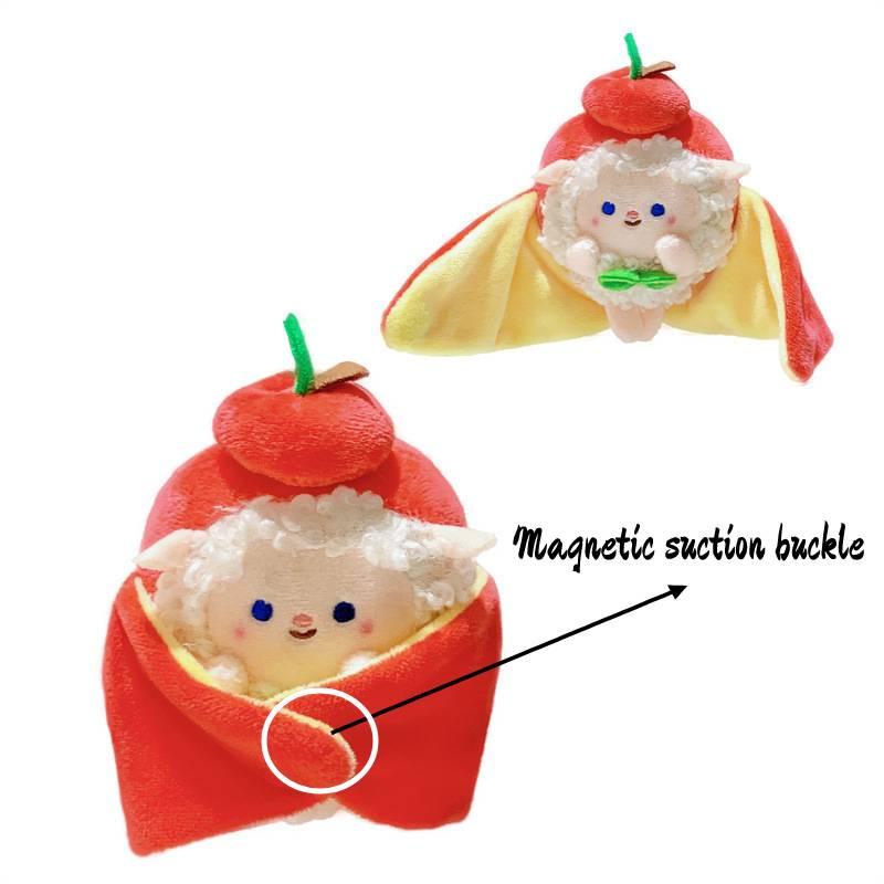 Очаровательная накидка с магнитной застежкой, плюшевая игрушка-овечка, оптом