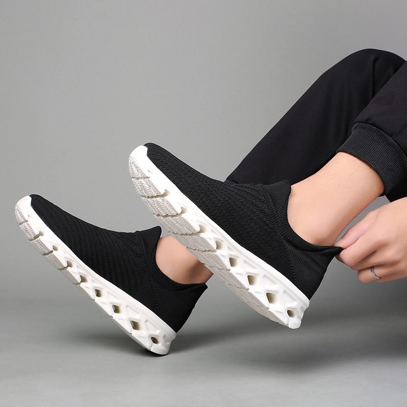 Мужская модная дышащая легкая уличная обувь для спорта и отдыха большого размера — фото 6