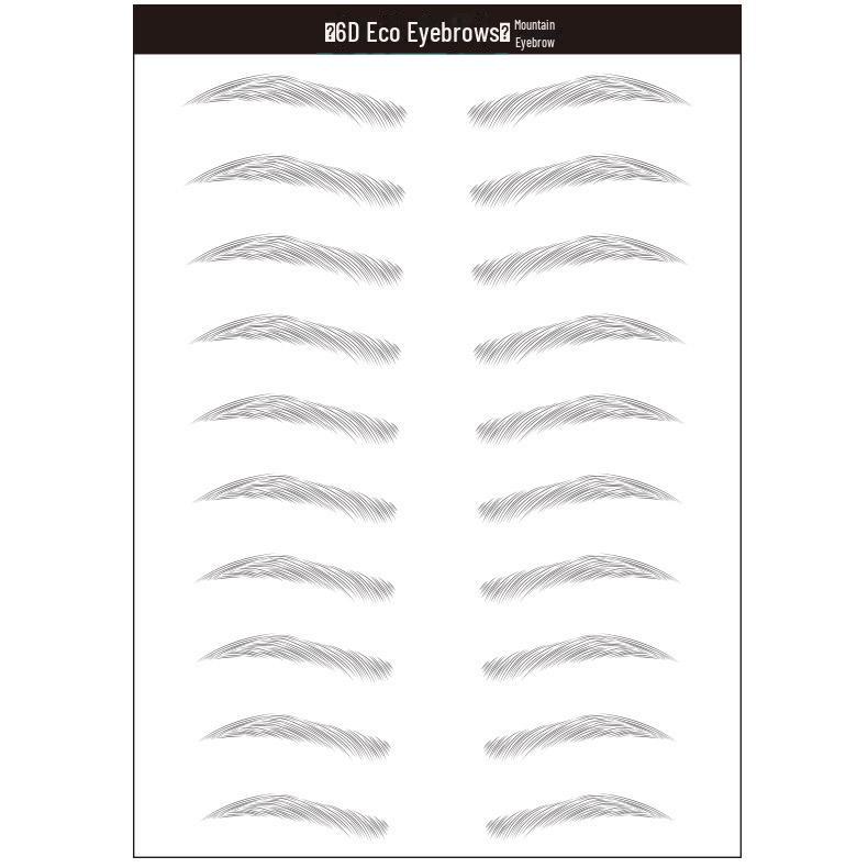 3D Waterproof Eco-Imitation Eyebrow Tattoo Stickers