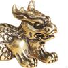 Antique Brass Kylin Figurine, Miniature Sculpture for Elegant Interior Design
