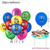 Ensemble de fête - pat' patrouille - anniversaire - 20 ballons latex - 5 ballons aluminium - réutilisables