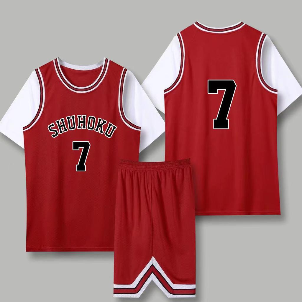 Slam Dunk Jersey Liuchuan Maple No. 11 Short-Sleeved Basketball Jersey Sakuragi Blossom Road No. 10 Xiangbei Team Wuhu