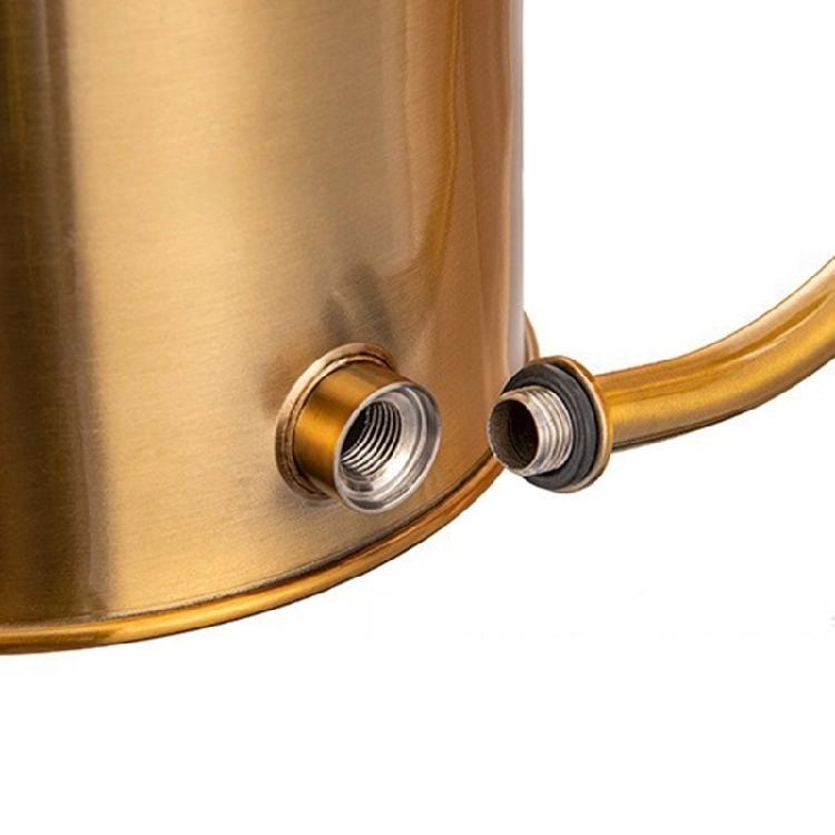 Watering Can Small Watering Can for Indoor Plant Stainless Steel Indoor Watering Can with Long Spout 1300ml
