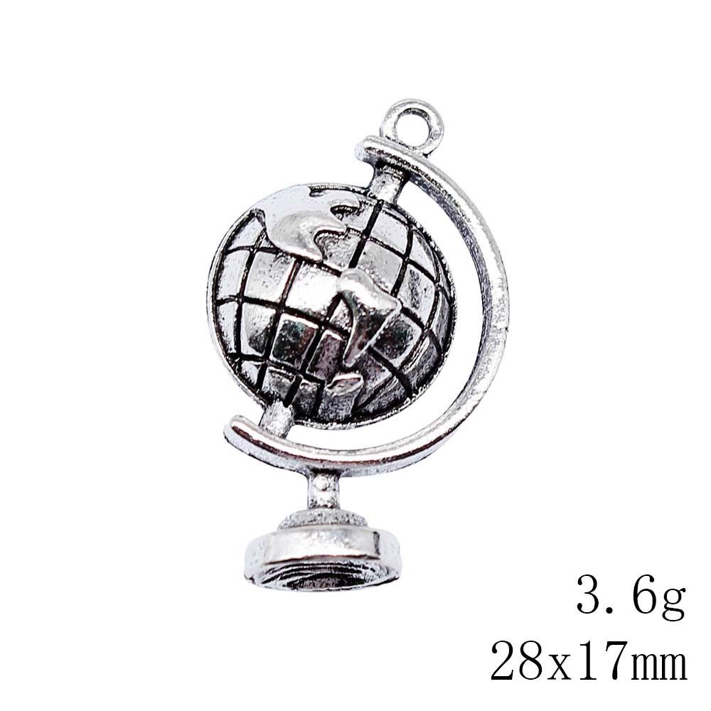 Valentine's Day Charms For Jewelry Making Travel Map Charms Pendant Ornaments For Home Pendants For Jewelry Crafting