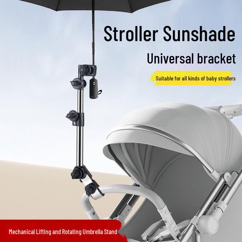 Detachable Stroller Umbrella Clip and Sunshade Support Bracket