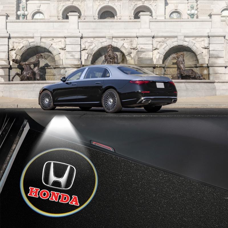 1/2pc LED Car Door Courtesy Light Projector Welcome Lamp Car Badge for Honda Civic Xrv Hrv Crv Brv City Accord Fit Jazz Insight Pilot Passport Stepwgn