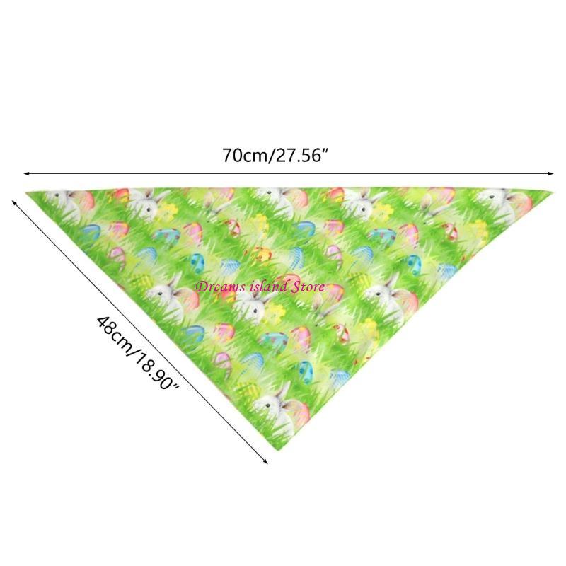 Pet Bandana for Cat Dogs Easter Day Party Props Pet Bandanas Scarf Triangle Saliva Towel Festival Decoration Dog Collar HX6C