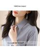 Korean Style Striped Long Sleeve Cotton Shirt - Versatile, Casual, Spring/Autumn