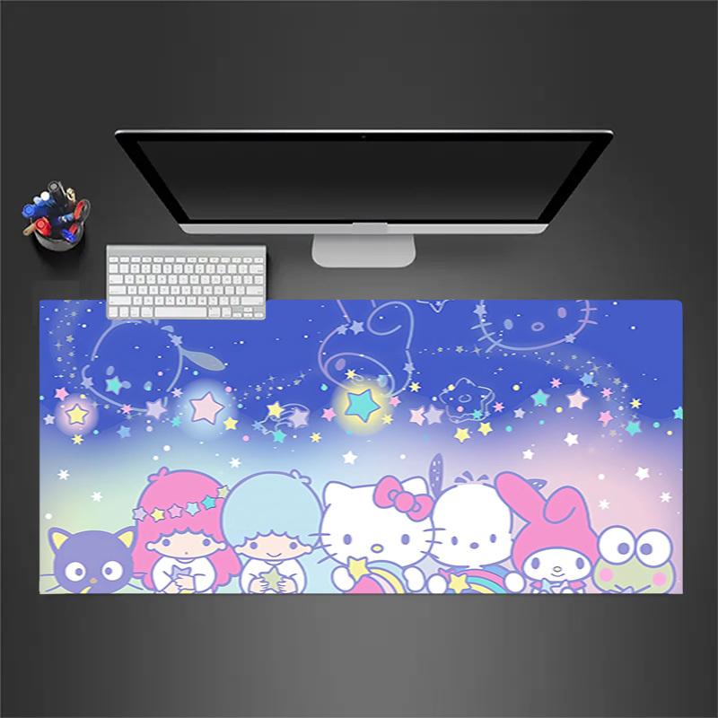 1pc Hello Kitty Starry Night Computer Pad with Vibrant Print, Mouse Pads for Desk 130