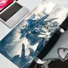 Large Mouse Pad Mobile Suit Gundam Carpet Laptop Pc Gamer Keyboard Mat XXL Mousepad Edge White Tassel Rubber Table Mat