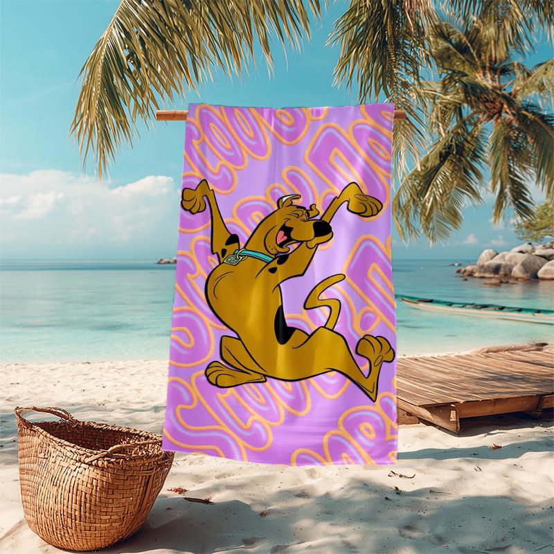 1Pc Scoobydoo Mystery Solvers Beach Towel Microfiber Beach Towel Thin Absorbent For Beach Swimming Yoga Bath Sports 0917154