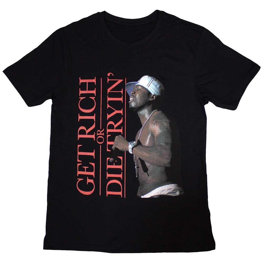 50 Cent  Get Rich Or Die Tryin  Black T shirt - NEW Unisex T-Shirt S