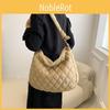 Fashionable Large Capacity Tote Bag For Women Trendy Street Style Cotton Material