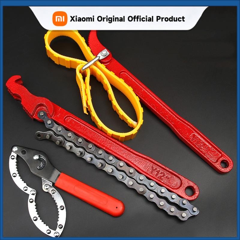 Xiaomi Adjustable Strap Opener Chain Oil Filter Belt Wrench Puller Spanner Cartridge Disassembly Repair Tool Motorcycle Car Accessories
