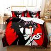 3D-Druck Persona 5 Bettwäsche-Set Cartoon Anime Bettbezug Dreiteiliges Set für Erwachsenen Kinder Schlafzimmer Heimtextilien Geburtstagsgeschenk