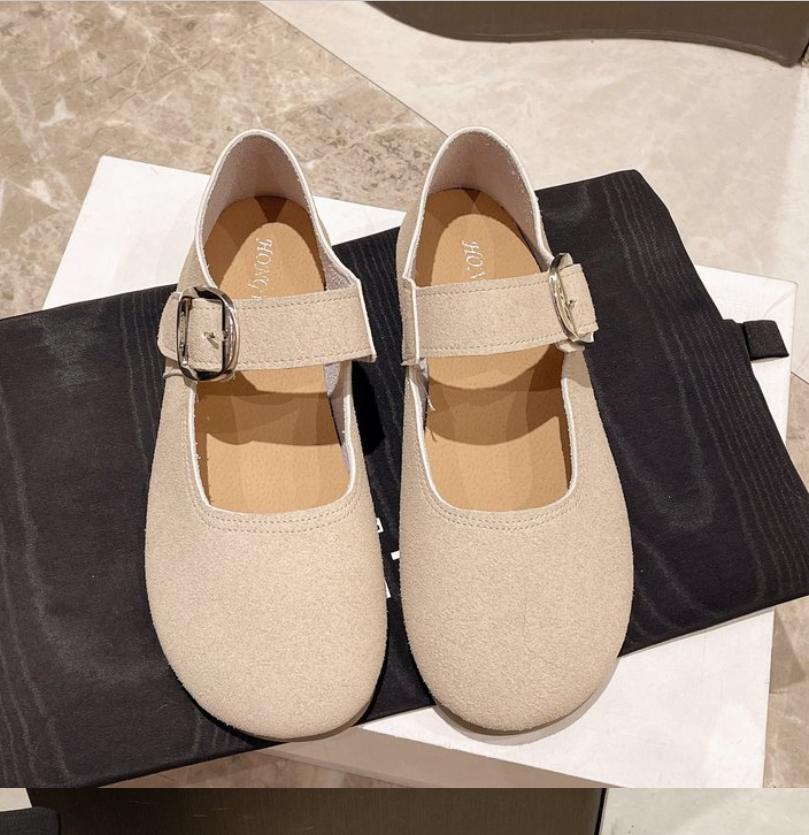 French Flat Mary Jane Shoes Women's New Retro All-match Light Loafers Women Soft-soled Driving Shoes Moccasin Zapatos
