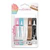 5 Icing Pens White, Pink, Blue, Chocolate, Black