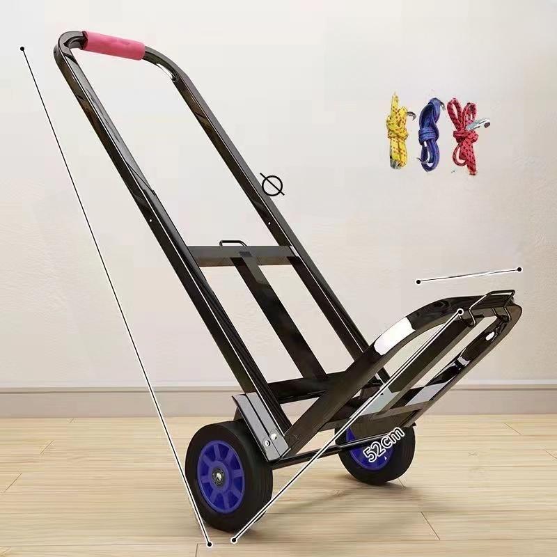 Portable Hand-Pulled op Cart Foldable Cargo very Vehicle Lightweight Household Vegetable Bung Transport Tool