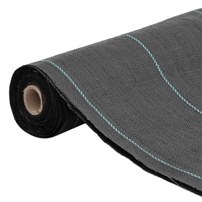 VidaXL Membrane anti-mauvaises herbes noir 0,5x25 m PP, tissu anti-mauvaises herbes, membrane de contrôle des mauvaises 4005173