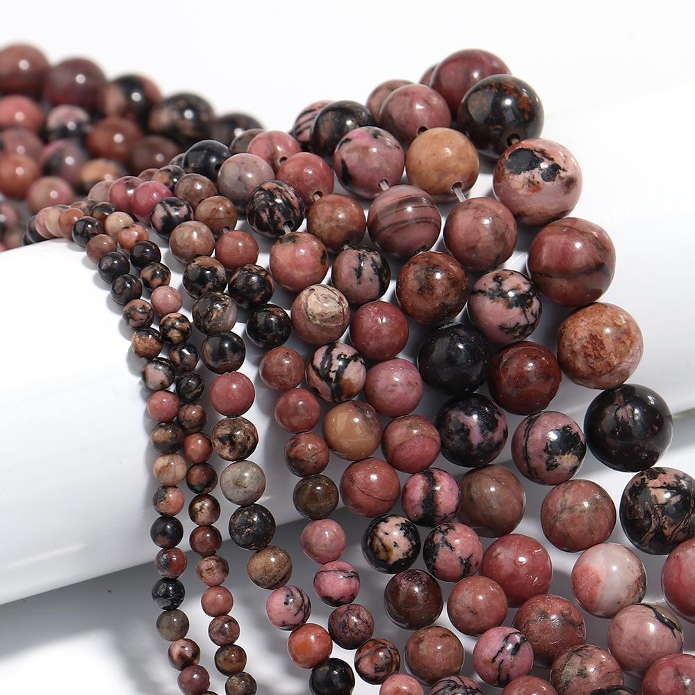 Natural Stone 4 6 8 10 12mm Round Tiger Eye Amethyst Agate Jades Stone Spacer Bead For Jewelry Making Diy Bracelet Needlework