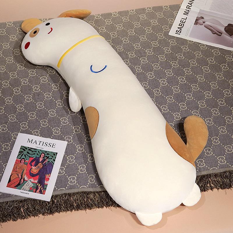 90/120cm Lovely Dinosaur Dog Crocodile Giraffe Kawaii Long Pillow Stuffed Soft Animal Dolls Sleeping Toys