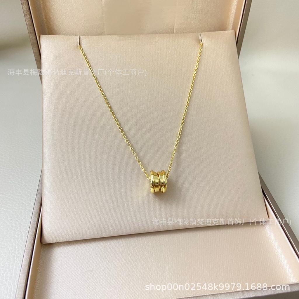 Baojia 18K Roséguld Lyxig Nyckelbenskedja Halsband för Kvinnor