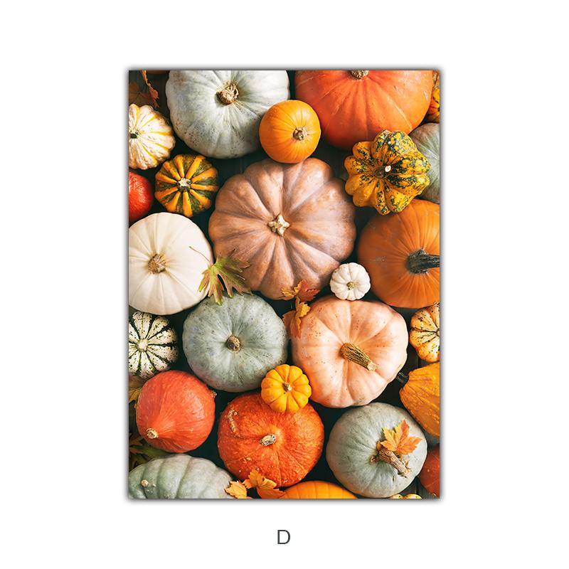 

Настенная картина на холсте, желтые опавшие листья, тыква, белка, автомобиль, пейзаж, постеры и принты, фотографии для домашнего декора 30x40cm No Frame