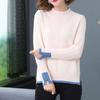 Maglione a Collo Semi-Alto da Donna Spesso Autunnale e Invernale Corto Stile Ampio e Pigro Capospalla Maglione Base Lavorato a Maglia