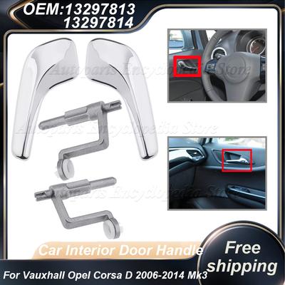 13297813 Car Left Or Right Interior Door Handle 13297814 For Vauxhall Opel Corsa D 2006-2014 Mk3 / Hatchback